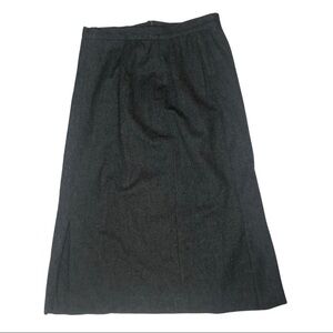 Vintage Miss Pendleton Dark Gray 100% Wool Skirt Waist 28